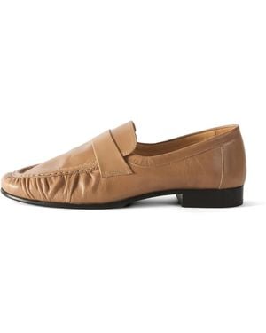 Rejina Pyo Ruched Leather Loafers - White