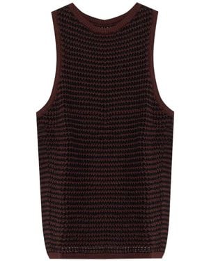 Bondeye Asher Open-Knit Top - Purple