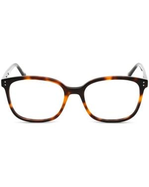 Pepe Jeans Tortoiseshell-Effect Rectangle-Frame Glasses - Black