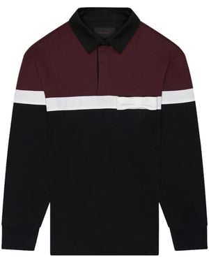 Simone Rocha Striped-Pattern Cotton Polo Shirt - Red