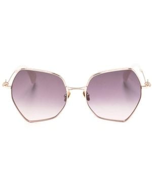 Vivienne Westwood Hardware Orb Hexagonal-Frame Sunglasses - Pink