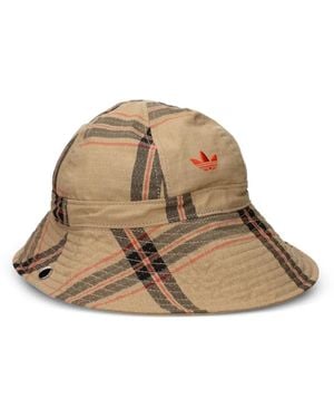 adidas X Wales Bonner Check-Pattern Bucket Hat - Brown