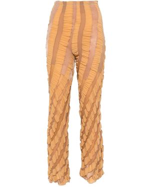 Anni Salonen Twisted Ruffled Trousers - Orange