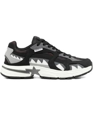 A Bathing Ape Star-Embellished Trainers - Black