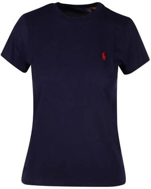 Polo Ralph Lauren Classic Cotton Crewneck Tee - Blue