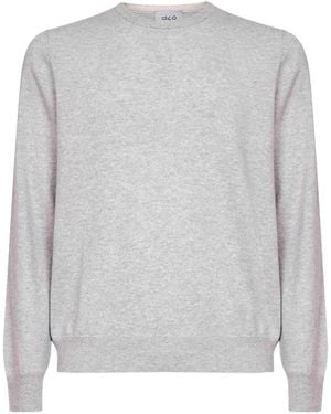 D4.0 Ribbed Crew-Neck Sweater - Gray