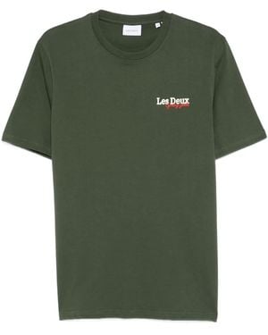 Les Deux Racing Organic-Cotton T-Shirt - Green