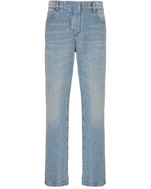 Balmain Straight Leg Jeans - Blue