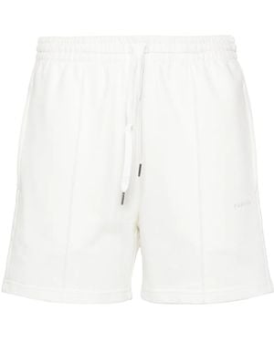 P.A.R.O.S.H. Striped Jersey Shorts - White