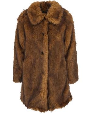 Ba&sh Lestor Faux-Fur Coat - Brown
