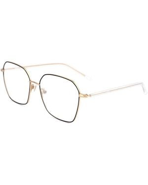 BOSS Geometric-Frame Glasses - Natural