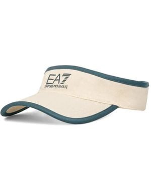EA7 Cotton Logo Visor - White