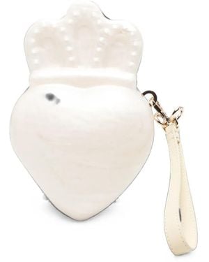 Simone Rocha Claddagh Clutch Bag - White