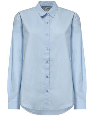 MC2 Saint Barth Brigitte Poplin Hello Kitty Embroidered Shirt - Blue