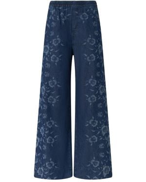 Pinko Floral Print Jeans - Blue