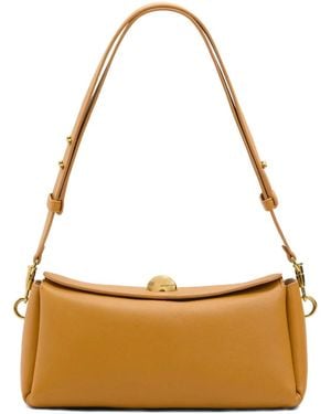 Ami Paris Carrousel Leather Shoulder Bag - Metallic