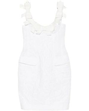 ShuShu/Tong Bow Pocket Mini Dress - White