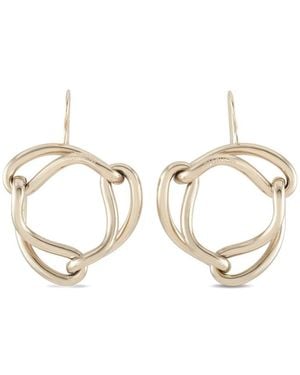 Calvin Klein ノットディテール ピアス - ホワイト