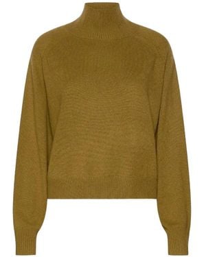 Marella High-Neck Raglan-Sleeve Sweater - Green