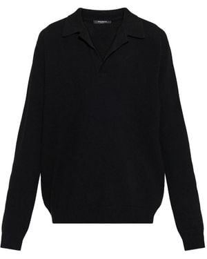 Balmain Collared Jumper - Black