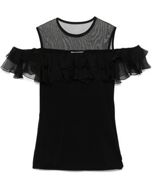Nensi Dojaka Ruffled Blouse - Black
