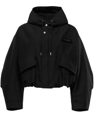 Jacquemus La Parka Courte Caraco, 100% Polyamide - Black