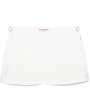 Orlebar Brown Mid-Rise Swim Shorts - White