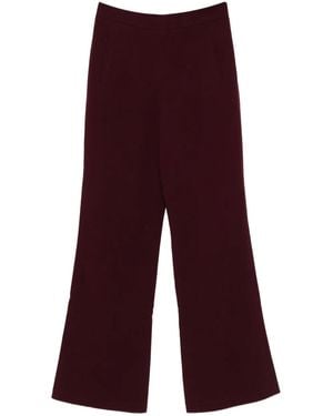 Roland Mouret ポケットディテール フレアパンツ - レッド