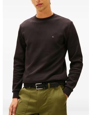 Tommy Hilfiger Logo-Patch Sweater - Black