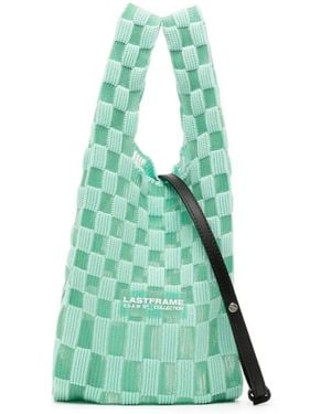 LASTFRAME Borsa Tote Semi Trasparente - Verde