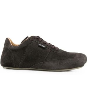 MM6 by Maison Margiela Lace-Up Paneled Sneakers - Black