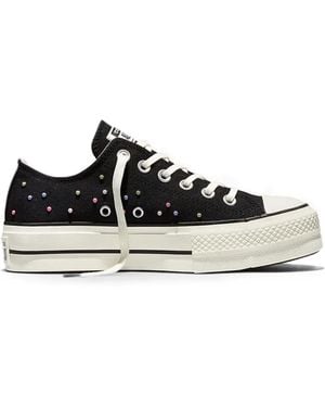 Converse Chuck Taylor All Star Lift Platform Mini Studs Sneakers - White