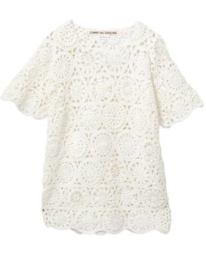 Comme des Garçons Crochet Top - White