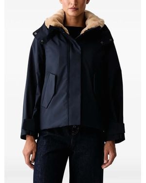 Save The Duck Faux-Fur Trim Hooded Capt - Black