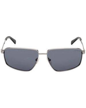 GUESS EYEWEAR Rectangle-Frame Sunglasses - Metallic