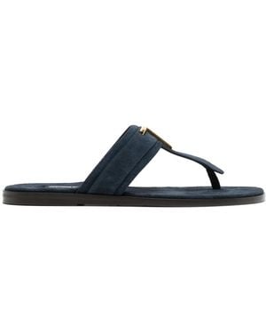 Tom Ford Suède Sandalen - Blauw
