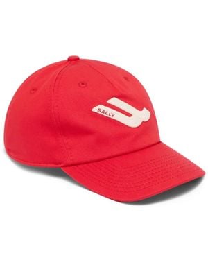 Bally Baseballkappe Mit Logo-Patch - Rot