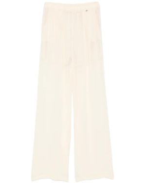 Aniye By Logo-Appliqué Pants - White