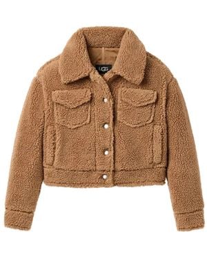 UGG Frankie Faux-Shearling Jacket - Brown