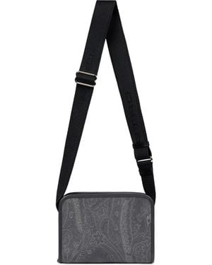 Etro Paisley-Pattern Messenger Bag - Black