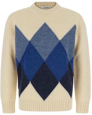 Kangra Argyle-Intarsia Wool Sweater - Blue