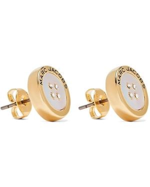 Marc Jacobs Button Earrings - Metallic
