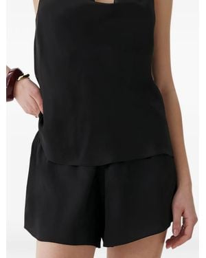 Framboise Pantalones Cortos Eilish De Seda - Negro