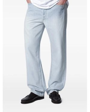 Agolde Faded Straight-Leg Jeans - Blue