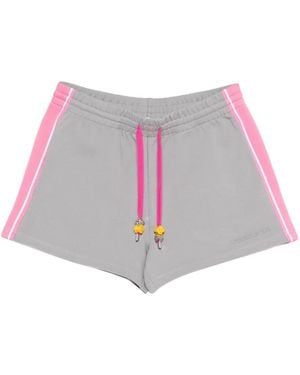CASABLANCA Striped Drawstring Shorts - Pink