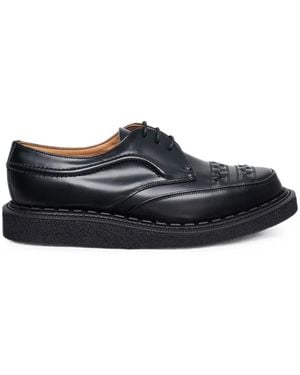 Comme des Garçons X George Cox Derbies En Cuir Tressé - Black