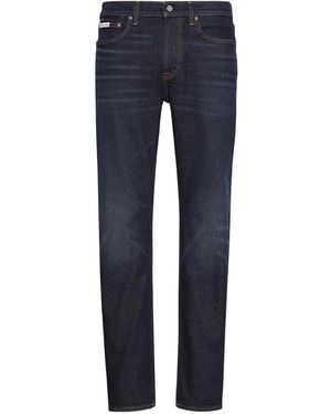 Calvin Klein Logo-Patch Jeans - Blue