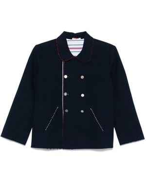 Péro Reversible Cotton Jacket - Blue