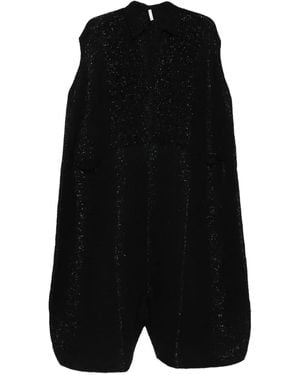 Boboutic Ärmellose Hose im Glitter-Look - Schwarz