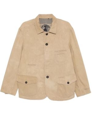 Ziggy Chen Cotton Denim Jacket - Natural